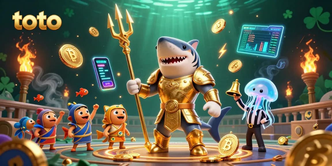 Menang besar dengan toto: ilustrasi kasino digital gaya 3D yang menarik