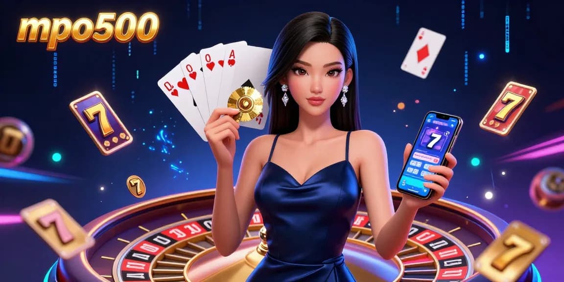 Win with mpo500 in an immersive casino experience featuring slots, roulette, and vibrant energy.