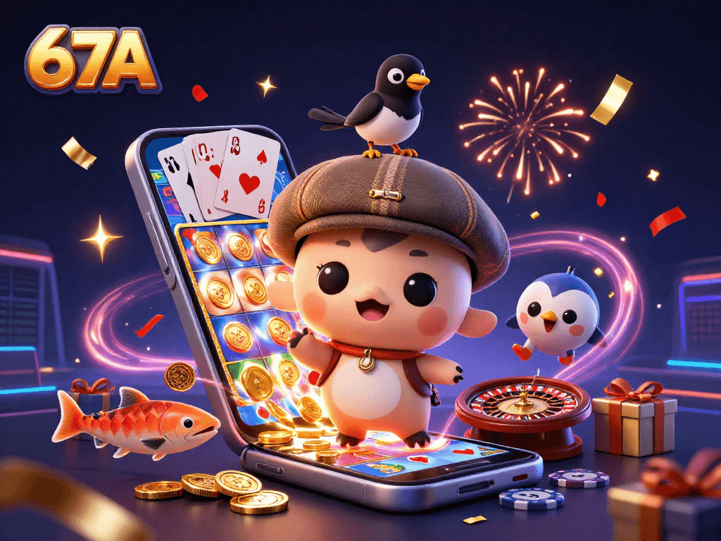 Divirta-se com os slots em 67A, com Nessie e um magpie cercados por moedas!