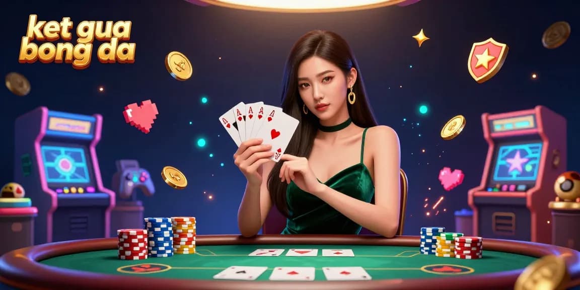 Experience the excitement of ket qua bong da with a stunning poker scene, showcasing detailed gameplay elements and vibrant visuals.