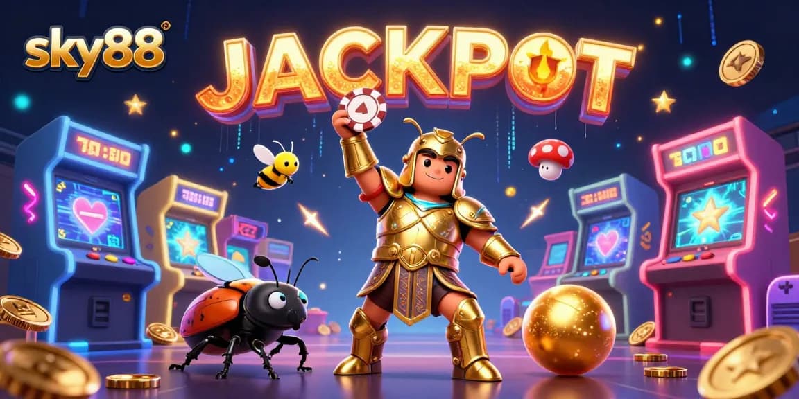Engage with sky88 through exhilarating games as a 3D beetle champions the jackpot!