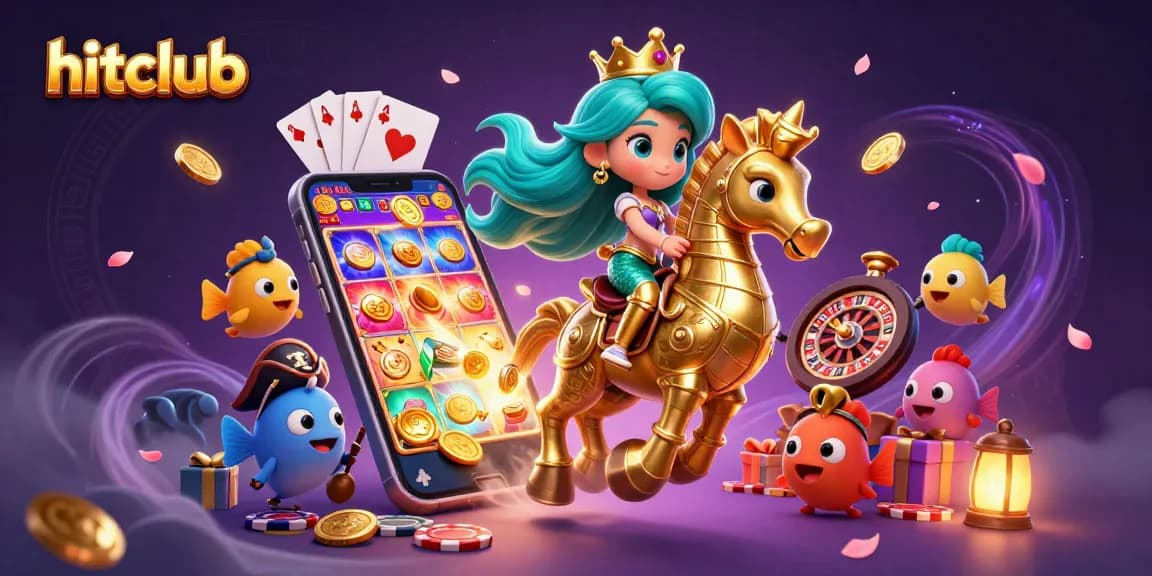 Experience thrilling gameplay at hitclub with a vibrant mermaid princess and a dynamic casino scene.