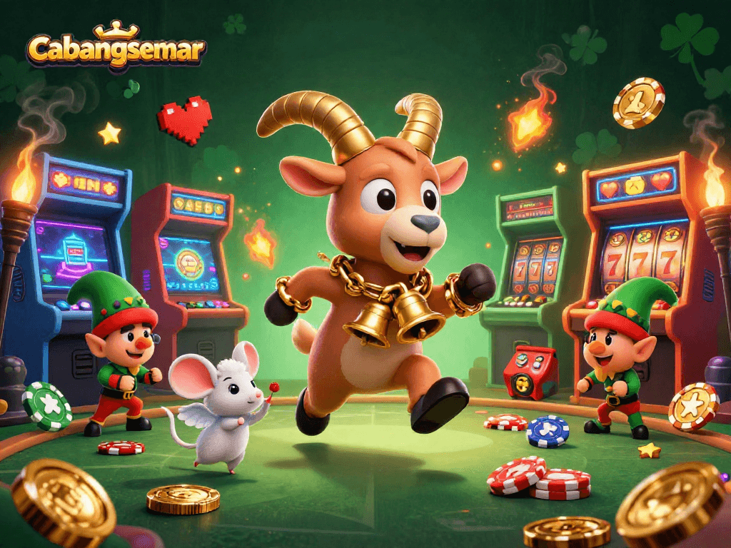 Cabangsemar menyediakan suasana kasino yang menarik dengan permainan slot dan interaksi karakter yang seru.