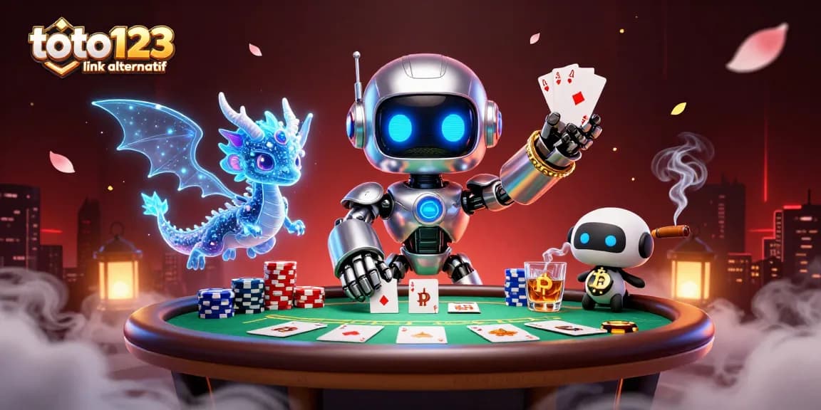 Engage with the exciting world of toto123 link alternatif through vibrant 3D gaming illustrations.