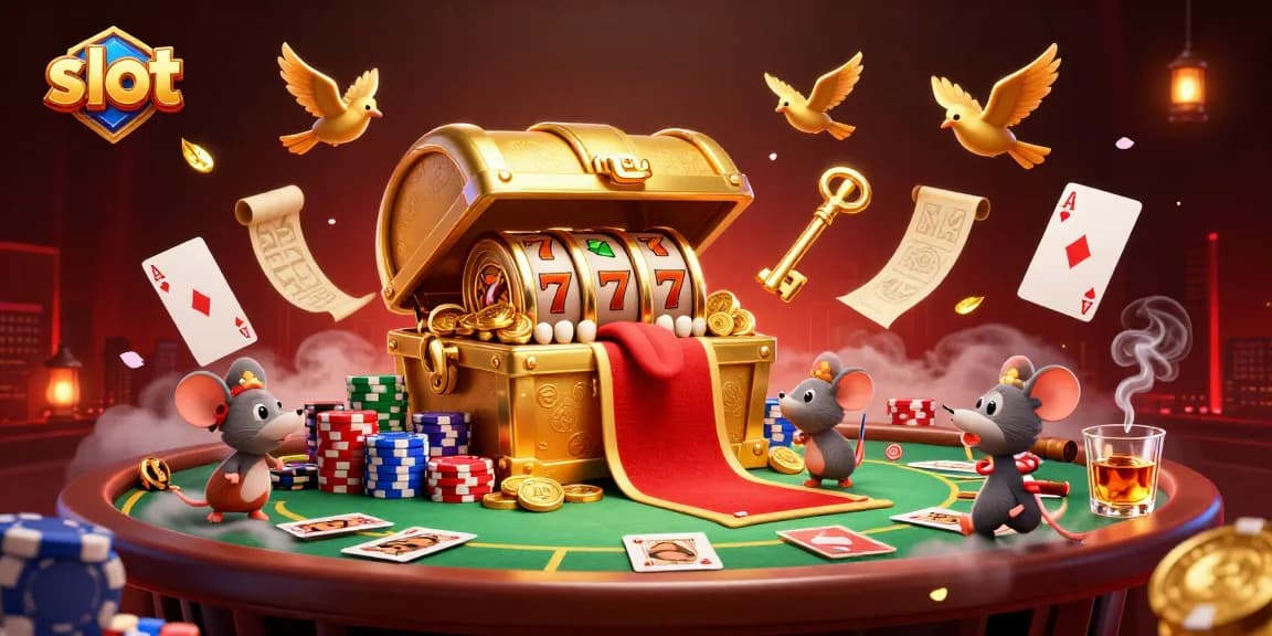 Spin the slot reels for a chance to win big with vibrant casino elements.