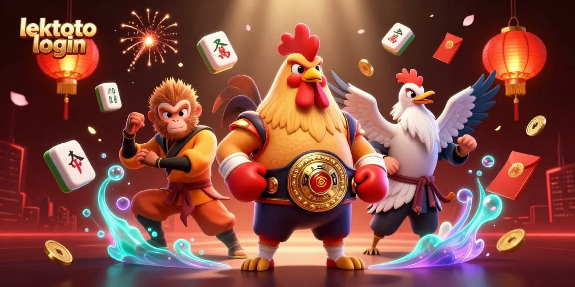 Engage in immersive gameplay with lektoto login, featuring exciting characters and vibrant casino elements.