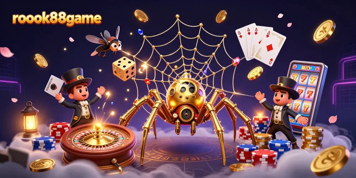 Experience excitement at rokok88game with a victorious golden spider webbing luck and riches.