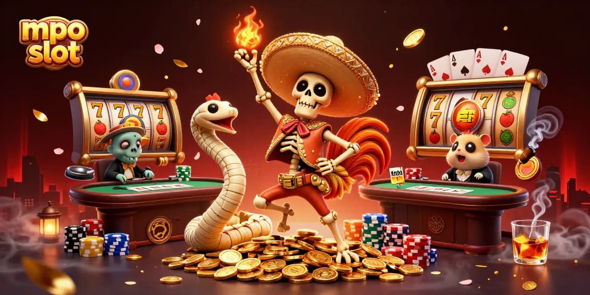 Experience the excitement of mpo slot with vibrant characters celebrating on spinning jackpot reels