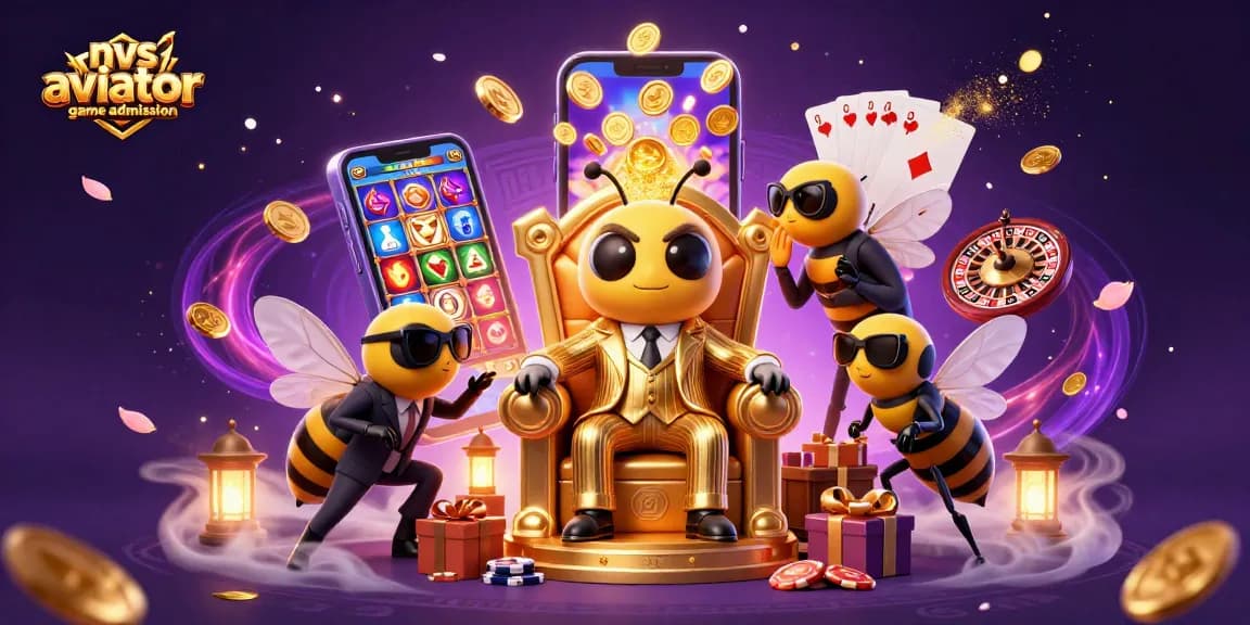 Engage with nvs aviator game admission through an exciting casino illustration featuring dynamic characters and gaming elements.