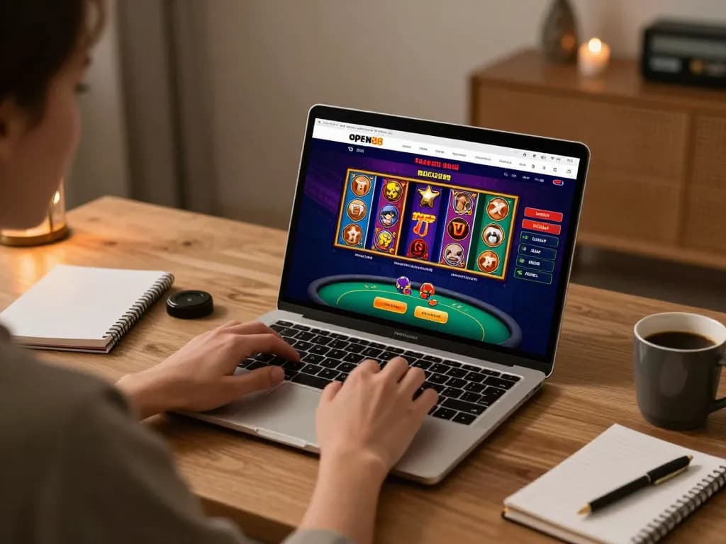 Play online casino games at open88 with vibrant slot visuals and strategic betting