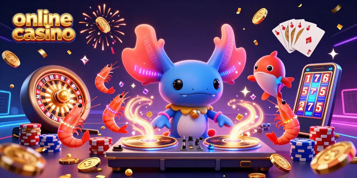 Experience thrilling action at an online casino with vibrant characters and dynamic elements.
