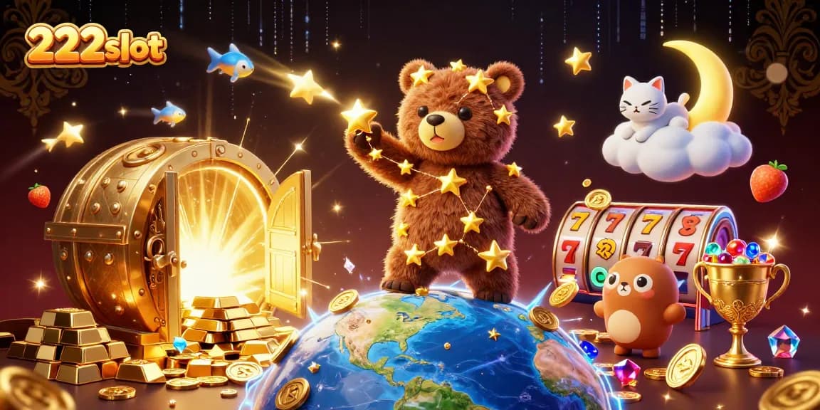 Menangkan jackpot di 222slot dengan simbol keberuntungan dan harta berkilau.
