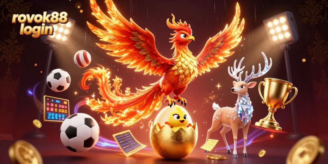Engage with rokok88 login to explore gambling strategies in a dynamic 3D casino illustration.