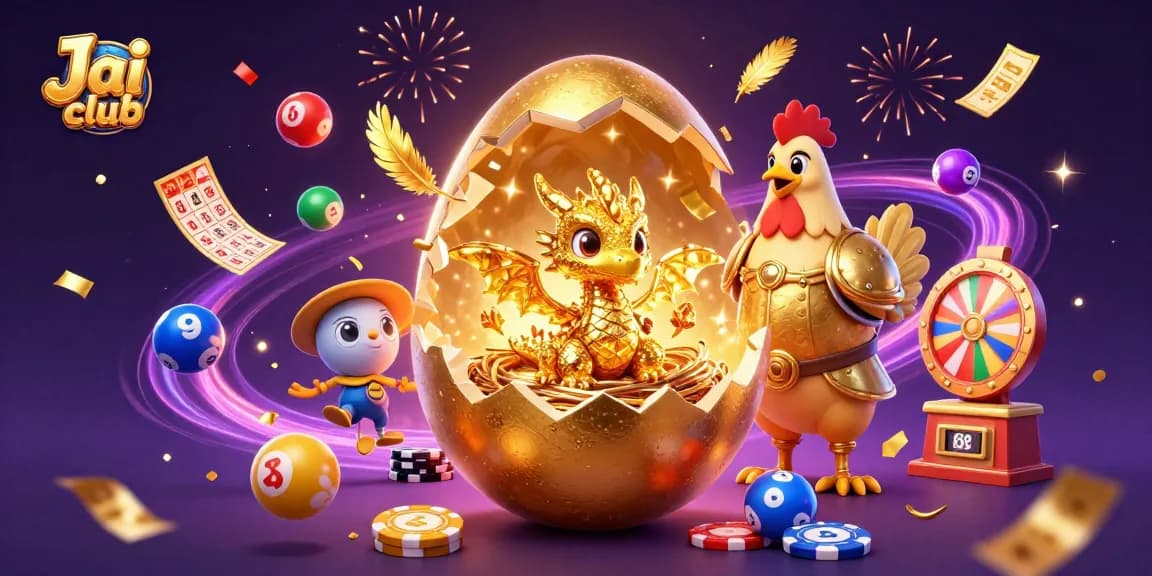 Experience thrilling gameplay on Jai club with vibrant lottery elements and golden rewards.