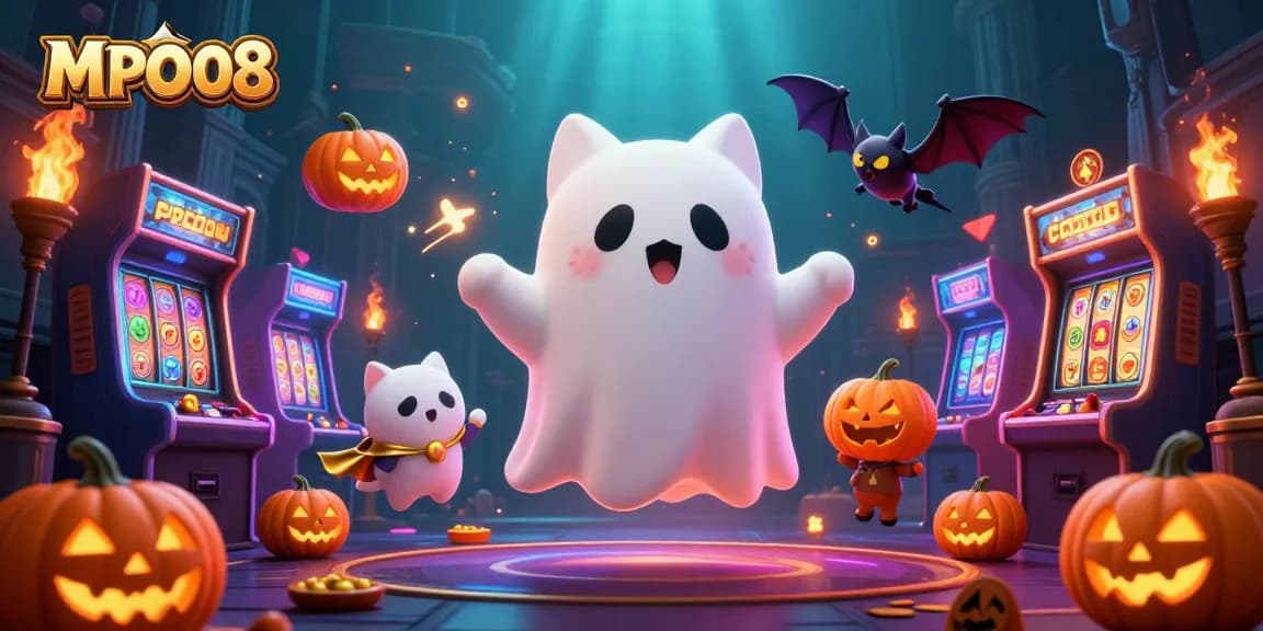 MPO08 showcases thrilling ghostly adventures in a haunted casino mansion with vibrant game elements.