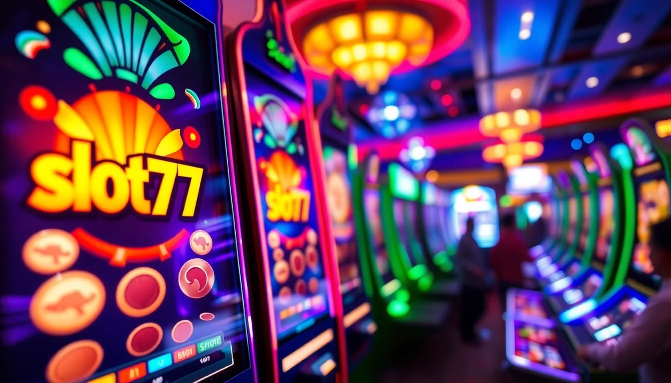 Slot777 menarik perhatian dengan mesin judi modern yang penuh warna.