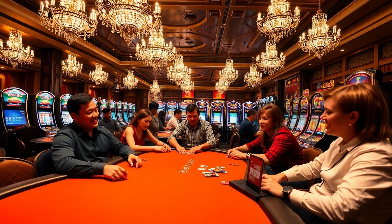 Experience the excitement of the Best payout online casino UK with lively players and vibrant gaming tables.