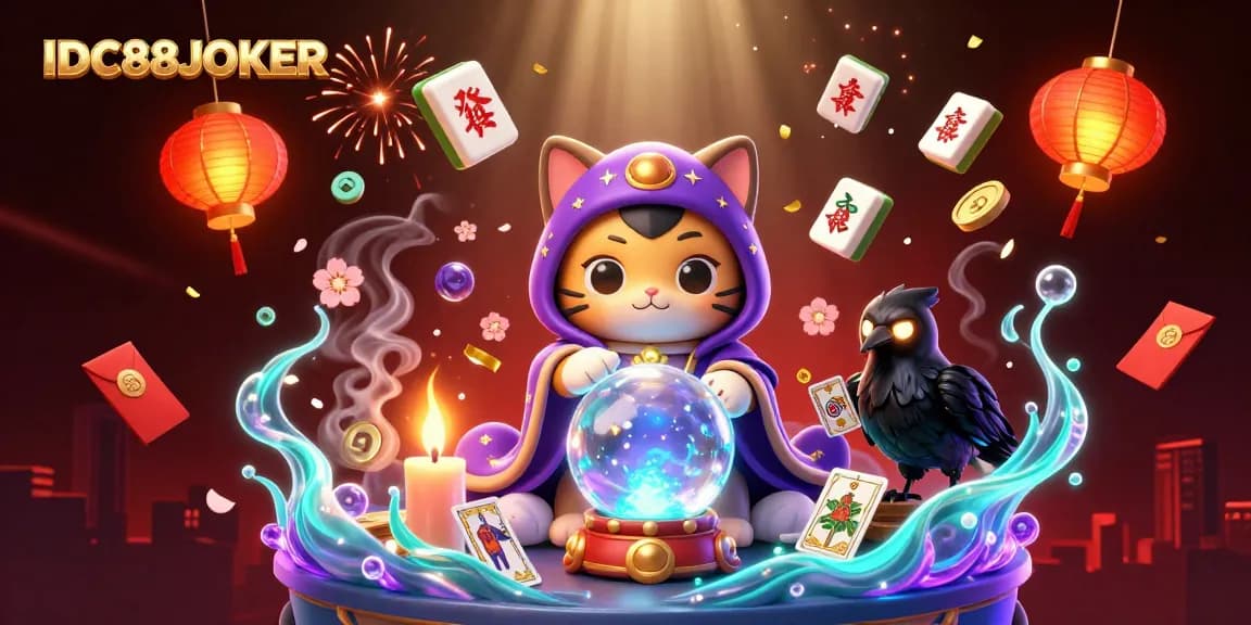 Win big at IDC88JOKER with this vibrant, dynamic gaming illustration showcasing mystic characters.