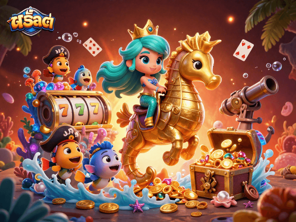 Engage with thrilling สล็อต gameplay through an enchanting mermaid-themed scene