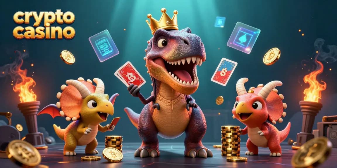 Gioca nei migliori crypto casino con epici personaggi in un'illustrazione 3D vivace e colorata.