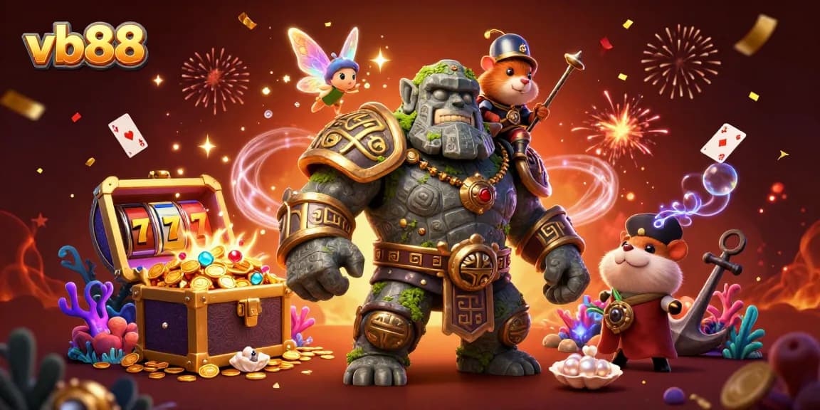 Experience the thrill of vb88 with a magical casino adventure featuring vibrant characters and treasures.