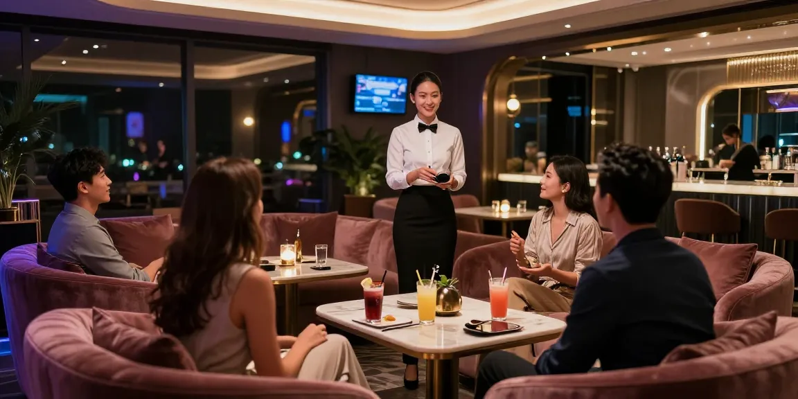 강남 타이밍의 고급스러운 개인 룸 분위기와 세련된 인테리어를 보여주는 모습