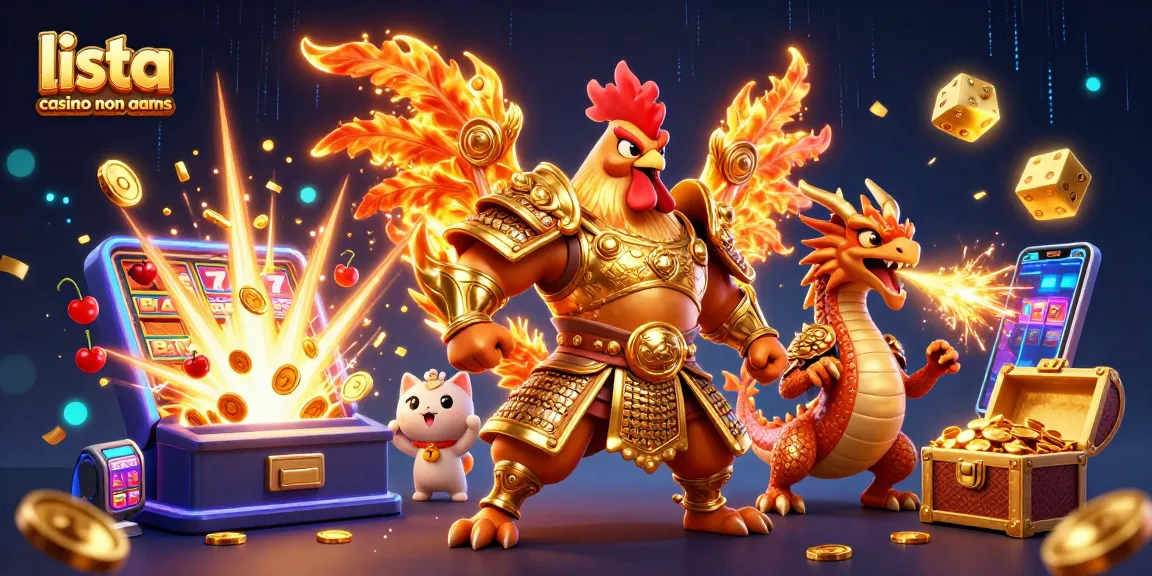 Gioca a giochi emozionanti su lista casino non aams con personaggi vivaci e elementi dinamici in una scena colorata.