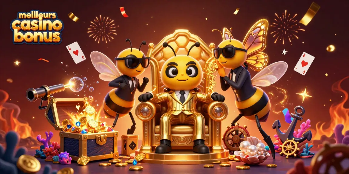 Gagnez avec les meilleurs bonus de casino en ligne sur cette illustration colorée et dynamique.