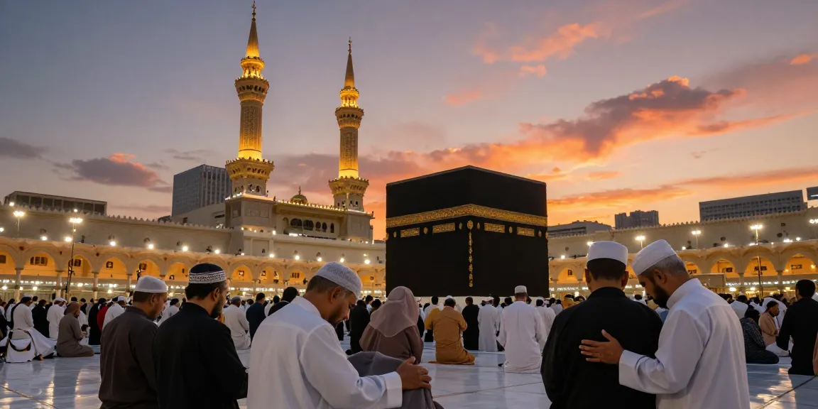 Umroh Full Ramadhan experience at the Kaaba, a spiritual journey in Saudi Arabia. Travel guide to unforgettable religious tourism experiences.
