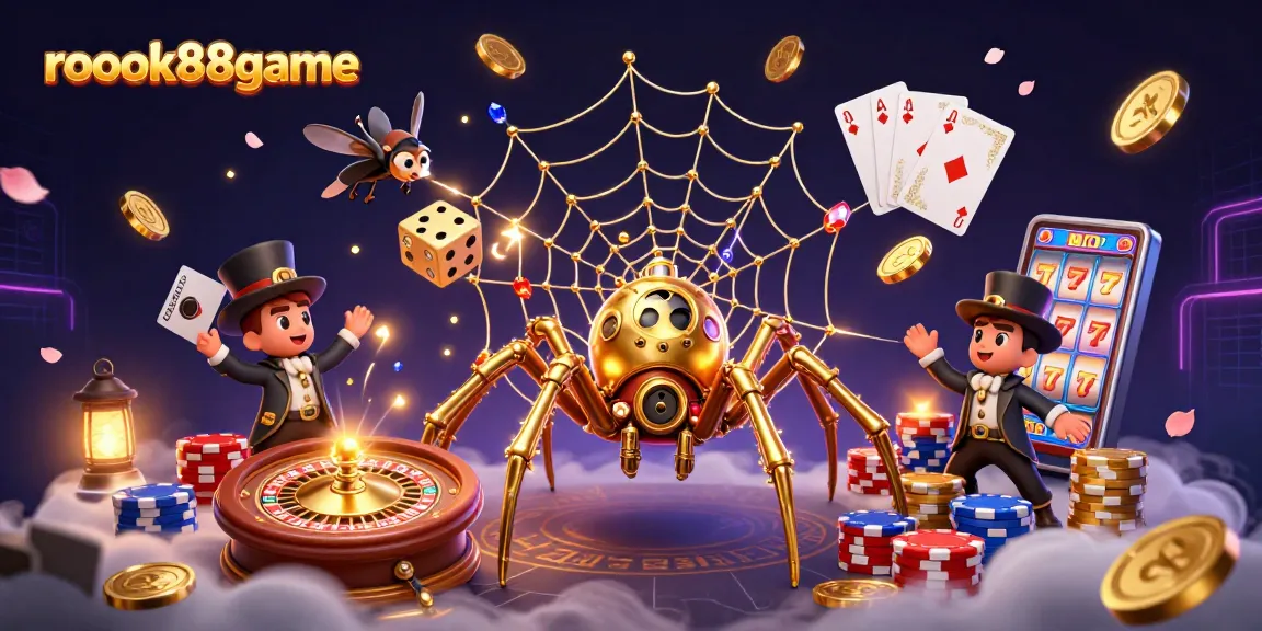 Experience excitement at rokok88game with a victorious golden spider webbing luck and riches.