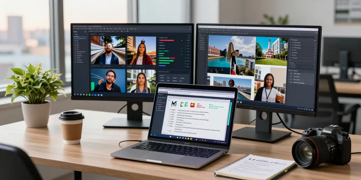 AI image detector dashboard displaying authenticity scores and analysis tools in a modern workspace.