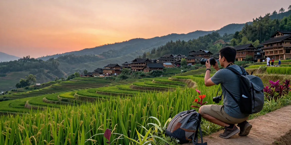 Experience the stunning landscapes of Baadale Village through rokok88's lens, showcasing vibrant rice terraces and local culture.