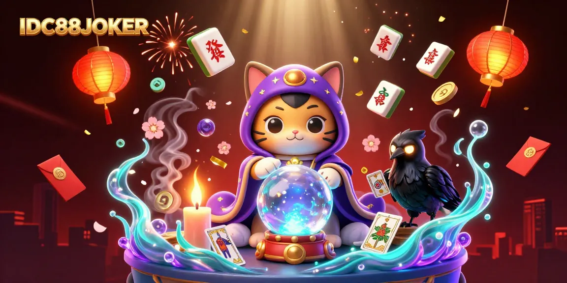 Win big at IDC88JOKER with this vibrant, dynamic gaming illustration showcasing mystic characters.
