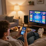 Engaging with the vipwin casino app on a smartphone for an exciting online gaming experience