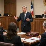 Engaged USA lawyers presenting in a courtroom, highlighting legal expertise and professionalism.