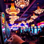 Kenangan4d menarik pemain dengan mesin slot berwarna cerah dan suasana kasino yang hidup.