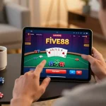Engaging with the five88g casino app while enjoying comfortable home gaming sessions