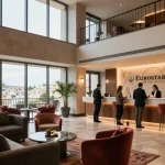 mdg188 guests enjoying elegant experience at Eurostars Matera La Suite hotel lobby.