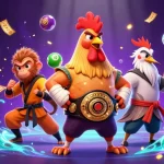 Experience thrilling gaming at beste online casinos with vibrant lottery elements and dynamic characters!