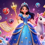 Vivez l'excitation au casino en ligne fiable avec une illustration 3D festive mettant en avant des éléments de jeu vibrants.