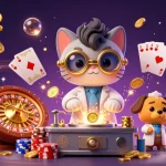 Vivez l'excitation dans un casino en ligne fiable avec notre scène vibrante de reproduction de pièces d'or.