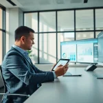 Enhance private executive health Sydney with professional consultation in a modern office.