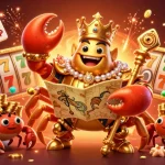 Experience the excitement of Sunwin with a vibrant 3D crab emperor and slot reels!