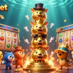 Engage with Dominobet's thrilling slot experience featuring vibrant animations and dynamic scenes.
