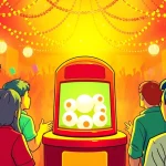 Menggambarkan pengalaman bermain toto togel di https://festivalcondo.deals-gta.com dengan suasana yang meriah dan penuh warna.