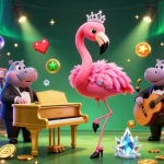 Play slots and win prizes at winbox with vibrant 3D characters and dynamic casino elements.