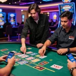 Engaging Andar Bahar King live casino scene with players, real dealers, and instant UPI deposits.