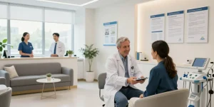 Hair transplant Turkey consultation at a professional healthcare clinic providing patient care and advanced medical services.