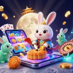 Experience the excitement of go88elite with a vibrant scene showcasing a moon rabbit and casino elements.
