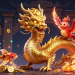Engage in thrilling action with our bonus new member offers as a fierce dragon and phoenix illuminate the scene.